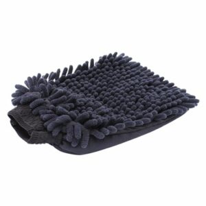 Gant de lavage chenille noire