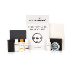 KIT DE RÉPARATION POUR VOLANT EN CUIR NOIR COLOURLOCK